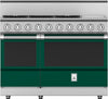 Hestan KRG485GDLPGR 48 Inch Freestanding Gas Range with 5 Sealed Burners, Double Ovens - Green
