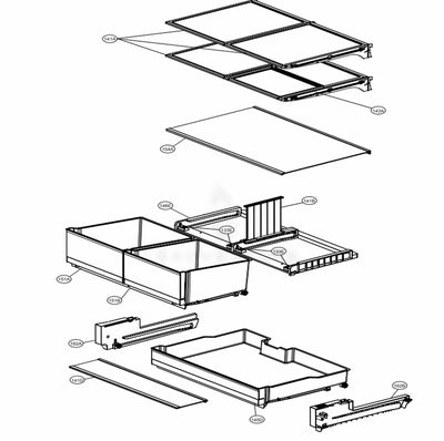 LG Part# AHT73234049 Shelf Assembly - Genuine OEM
