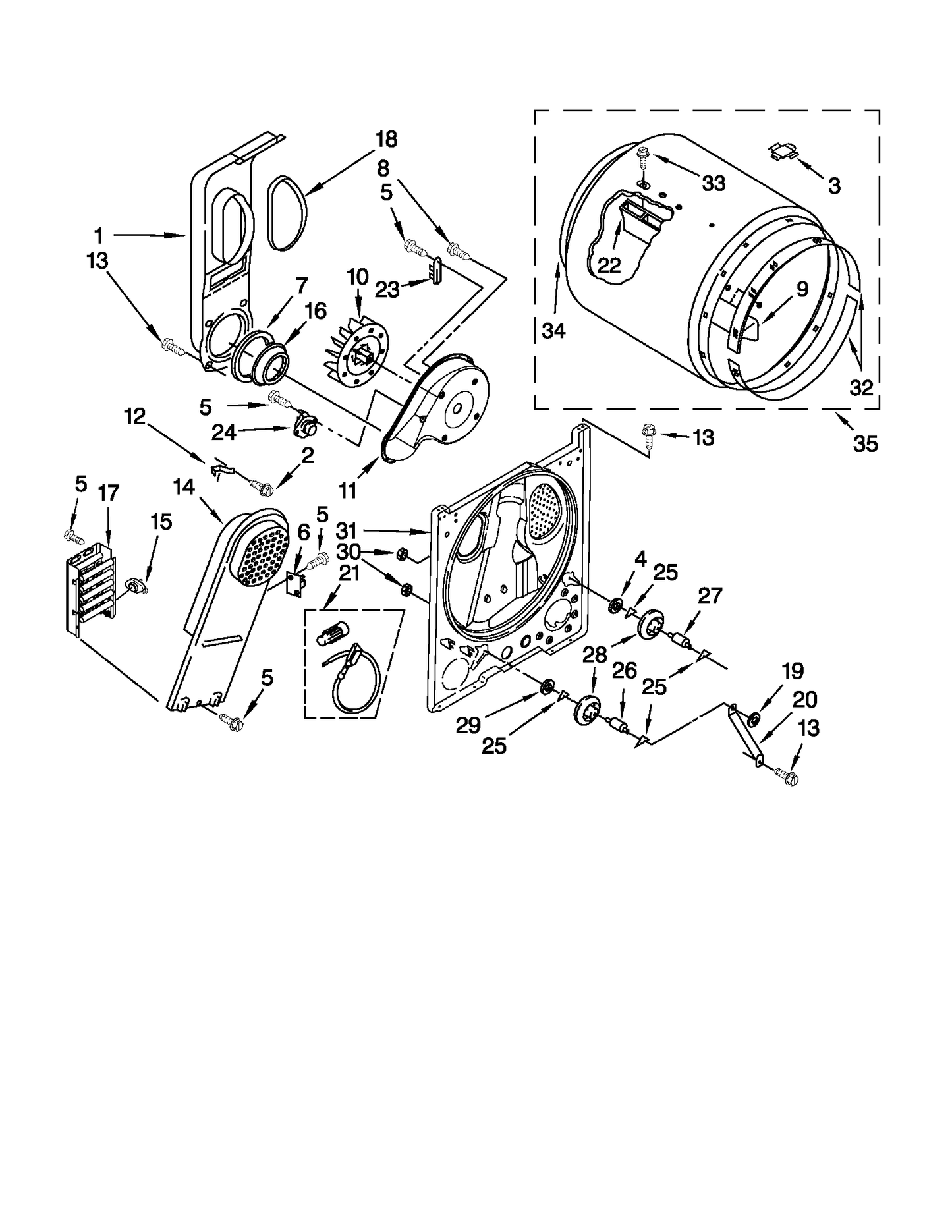 Whirlpool Cycling Thermostat WP3387137