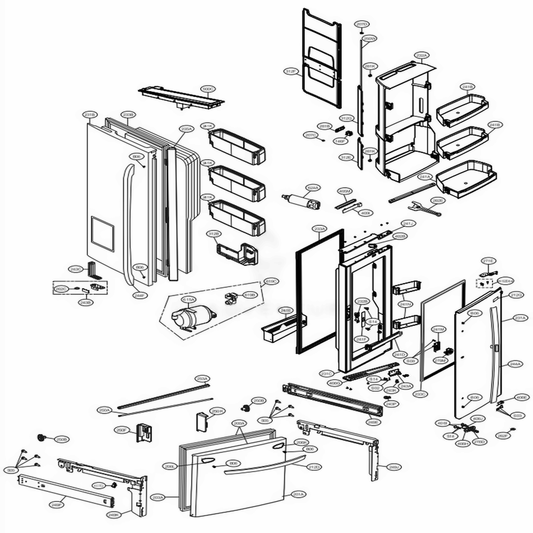 LG Part# ADD75216102 Door Foam Assembly - Genuine OEM