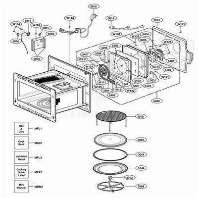 LG Part# 5889W1A017A Turntable Assembly (OEM)