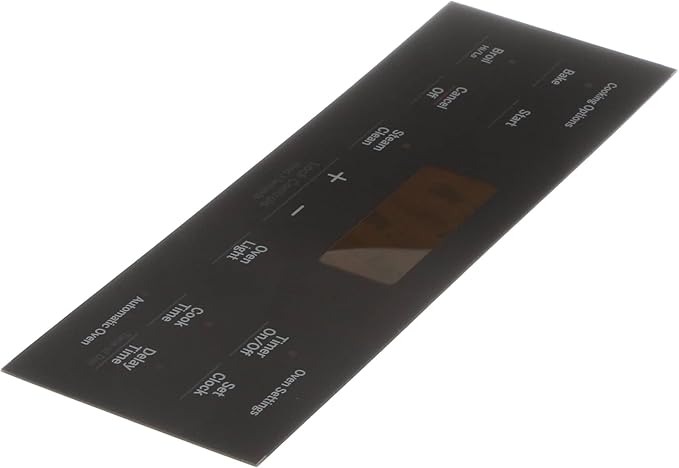 GE Touchpad Overlay Panel Graphics (Black) WB07X26702
