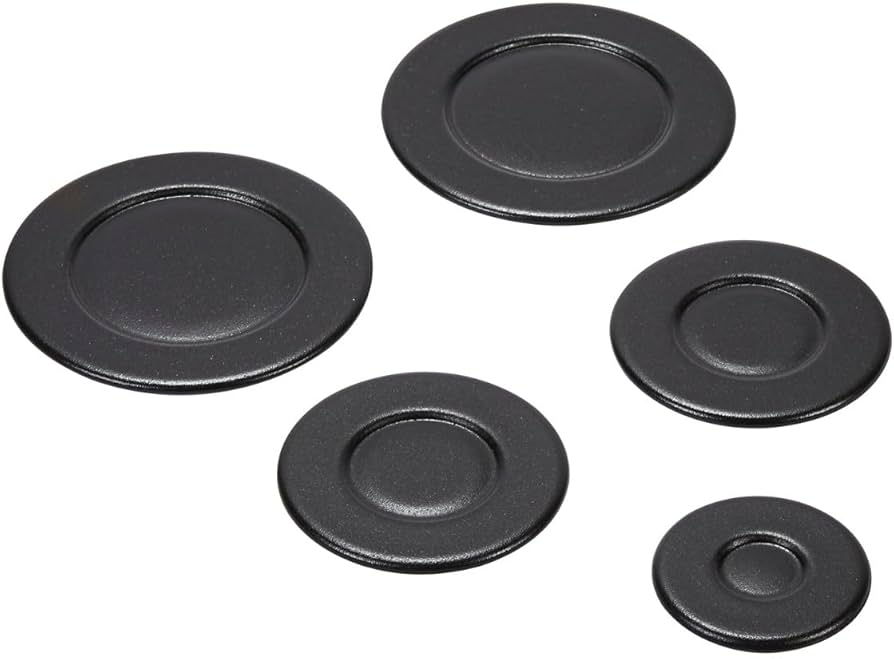 Whirlpool Burner Cap Set (Black) W10832694