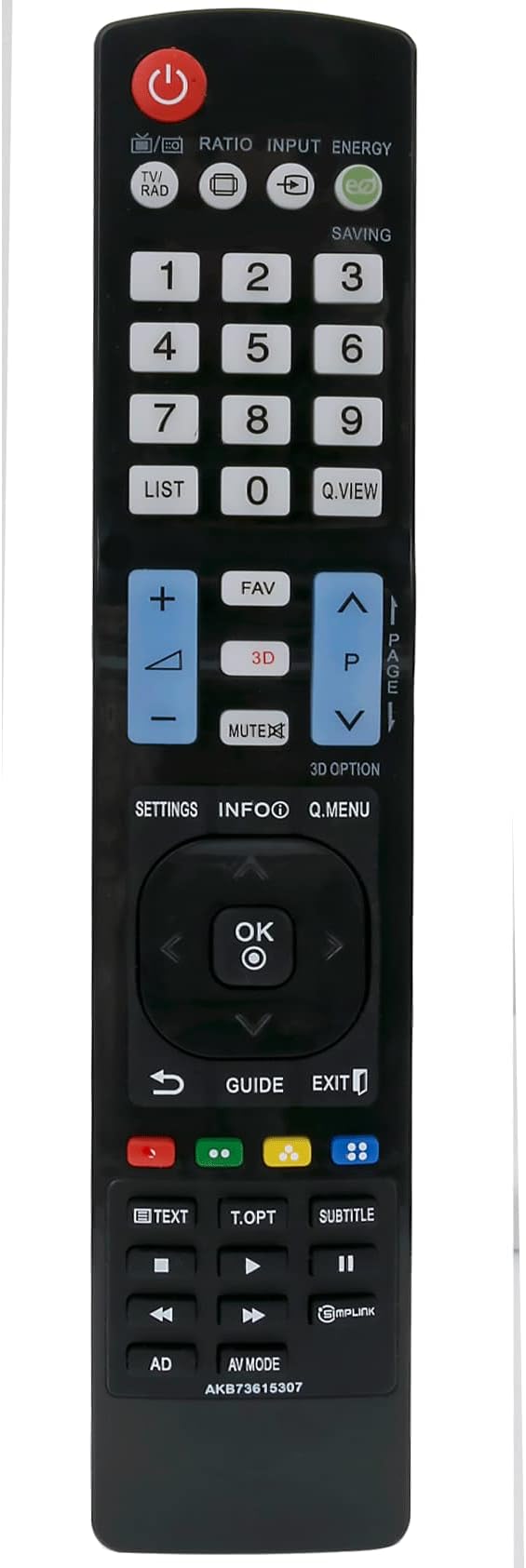 LG Remote Controller Assembly - AKB73615307