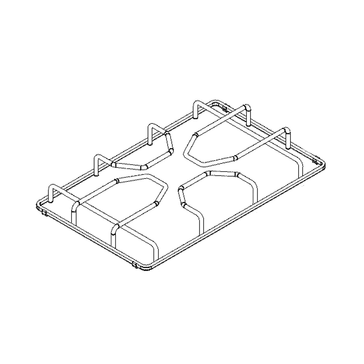 Electrolux Grate,Burner,Black,Center - 5304498875