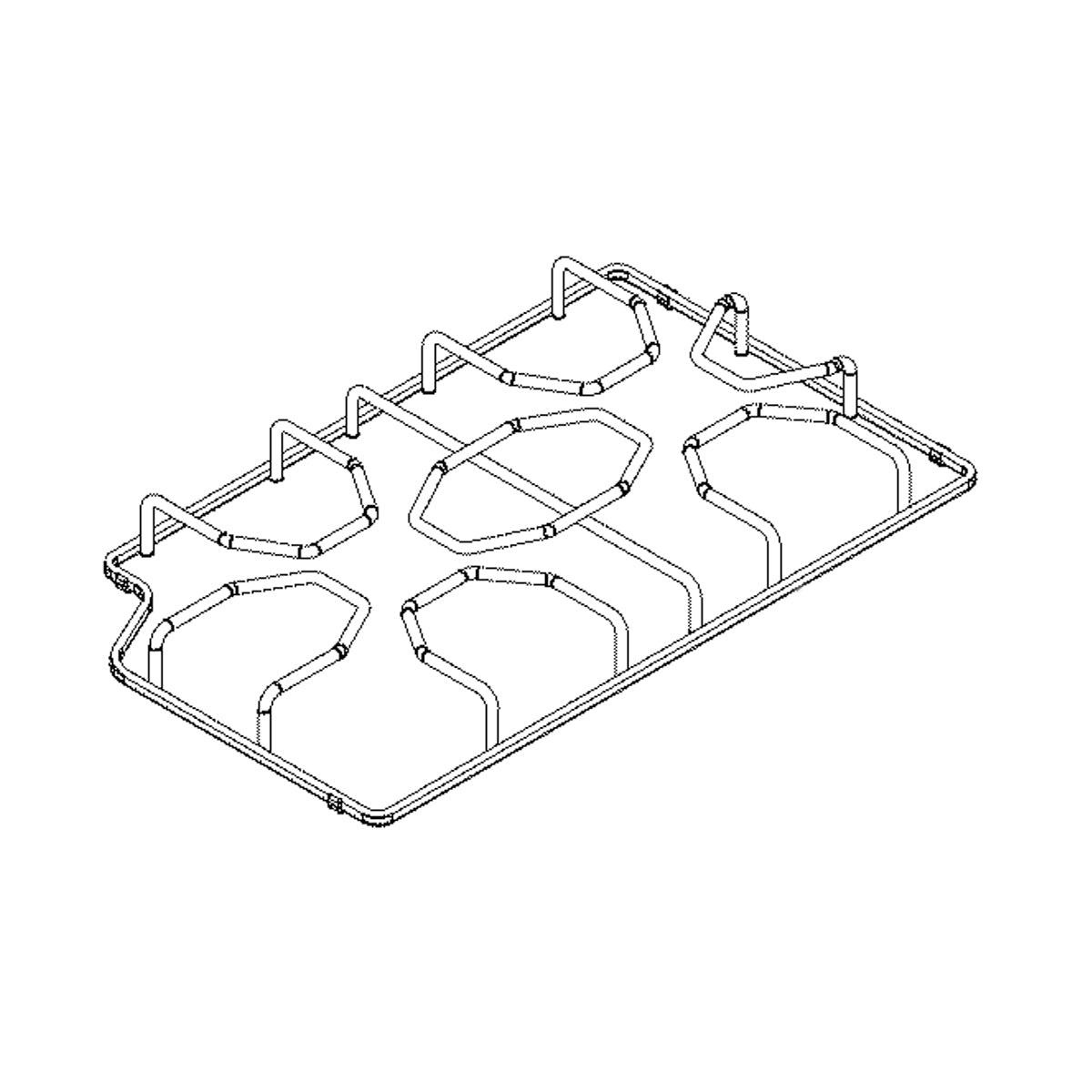 Electrolux Grate,Burner,Black,Right Hand - 5304498876