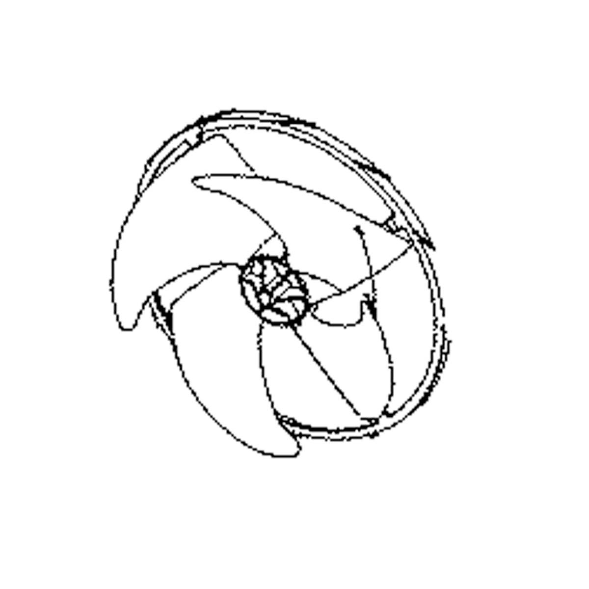 Electrolux Fan Blade,Propeller,Axial - 5304504802