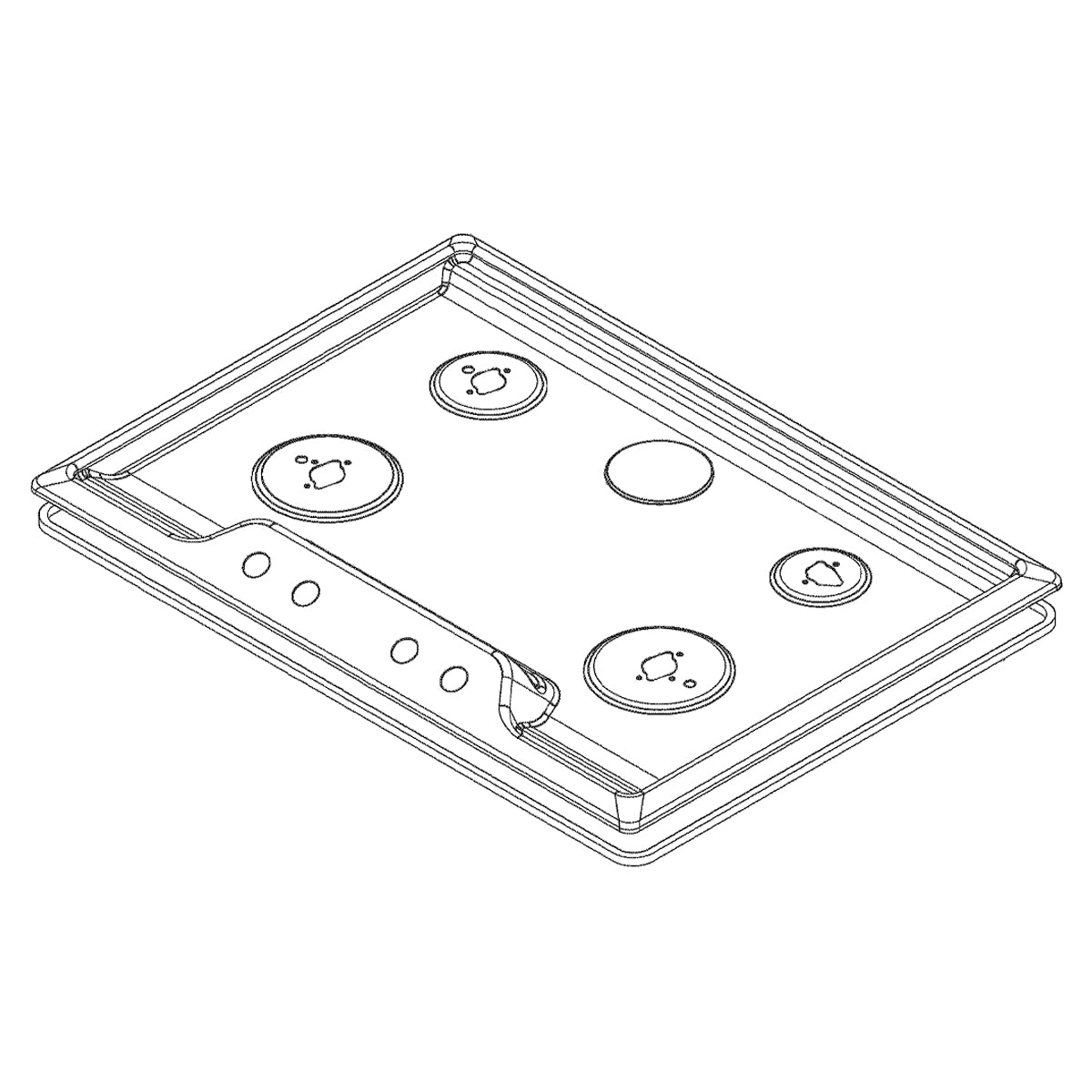 Electrolux Main Top,Assembly,Black - 5304504847