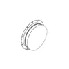 Frigidaire Part# 5304504994 Ring Inner Door (White) - Genuine OEM
