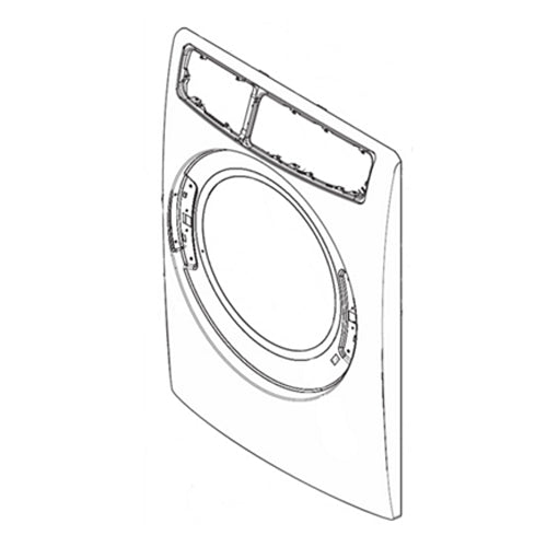 Electrolux Panel,Dryer Front,Titanium - 5304505094
