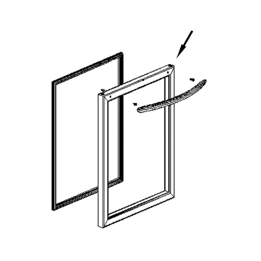 Electrolux Door Assembly,Glass - 5304505498