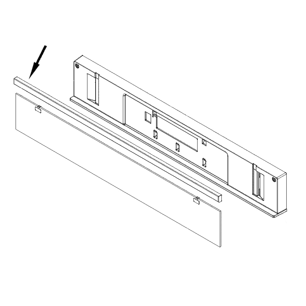 Electrolux Trim,Control Panel,Black - 5304506493