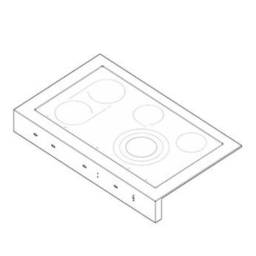 Electrolux Main Top,Assembly,Black/Stainl - 5304509013