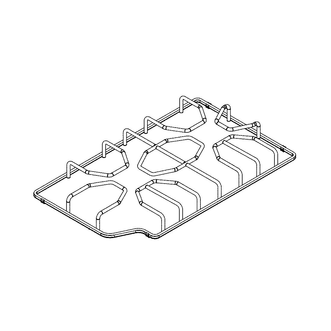 Electrolux Grate,Burner,Black,Lh - 5304513519