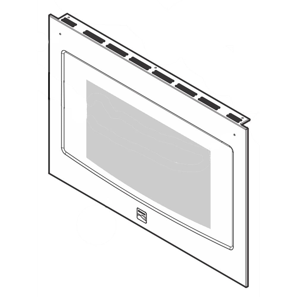 Electrolux Door Assembly,Outer,Black/Stai - 5304514631
