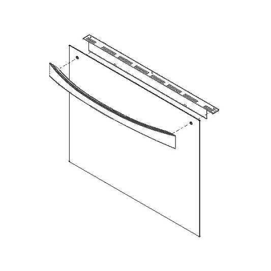 Electrolux Door Assmy,Outer,Glass,White - 5304514714