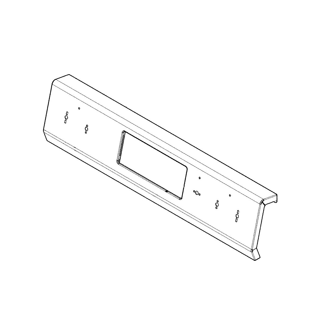 Electrolux Panel,Backguard,Black - 5304514986