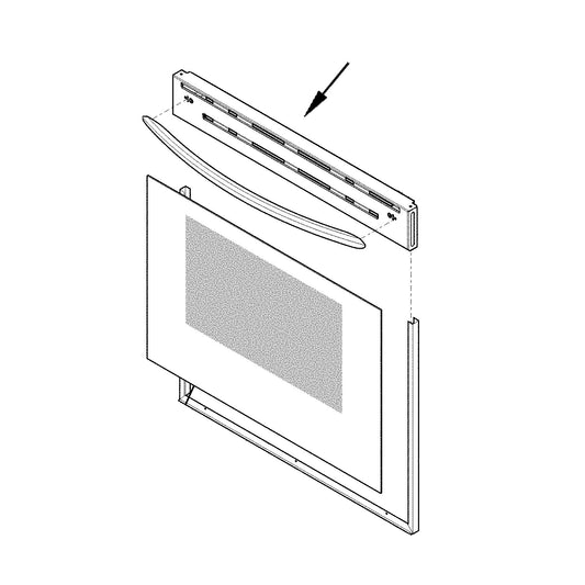 Electrolux Door Cap,Assembly,Stainless - 5304518016