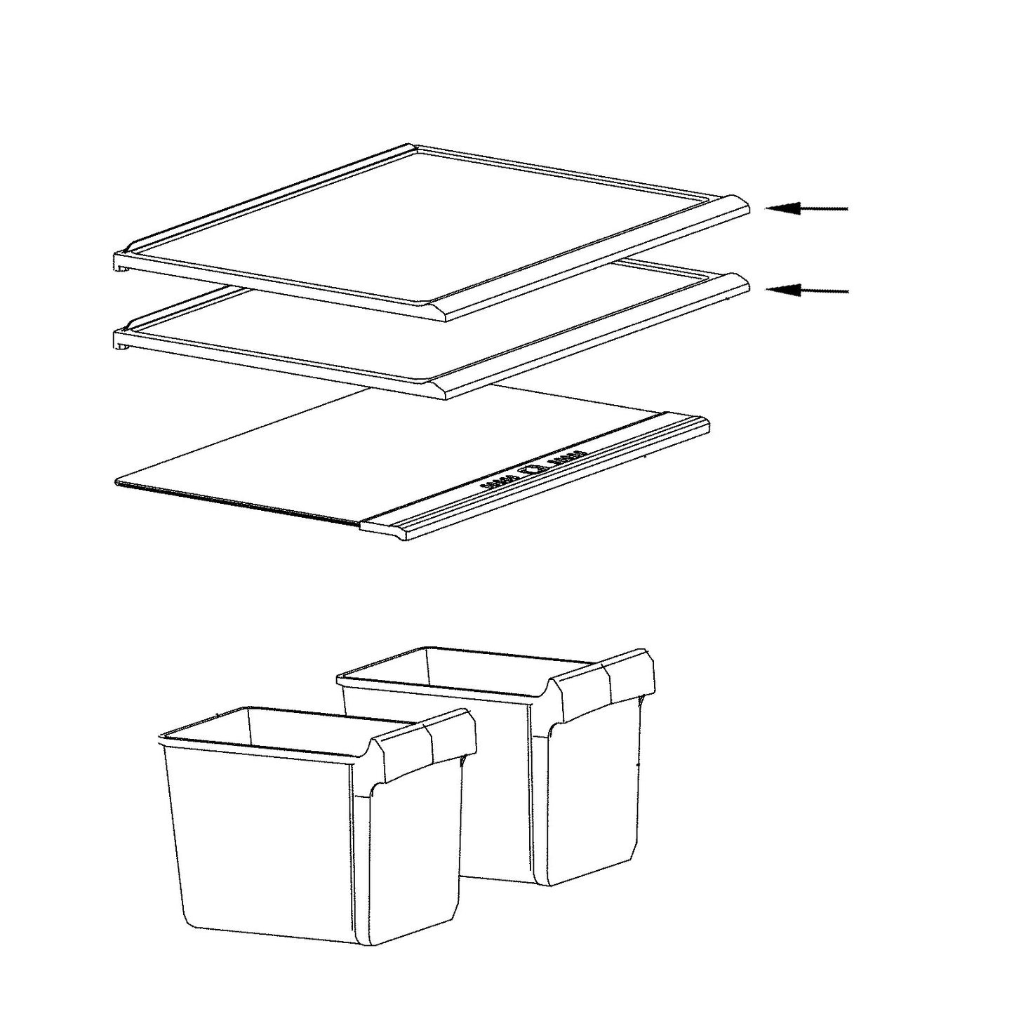 Electrolux Shelf,Refrigerator,(2) - 5304518516