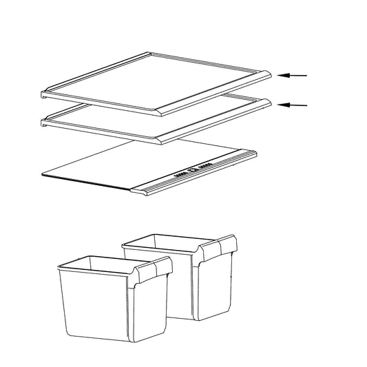 Electrolux Shelf,Refrigerator,(2) - 5304518516