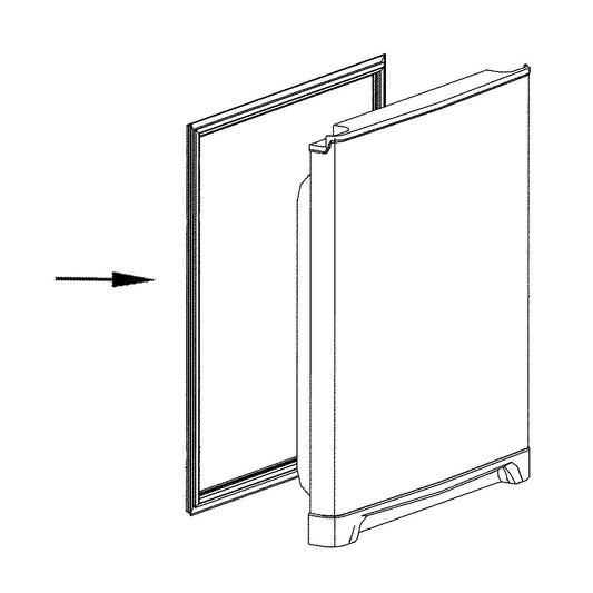 Electrolux Gasket,Upper Door,White - 5304518530