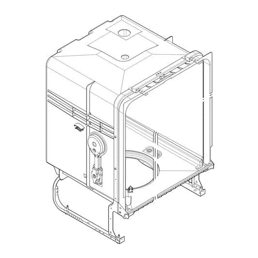 Electrolux Tub Assy,W/Frame Parts,Dark Gr - 5304518987
