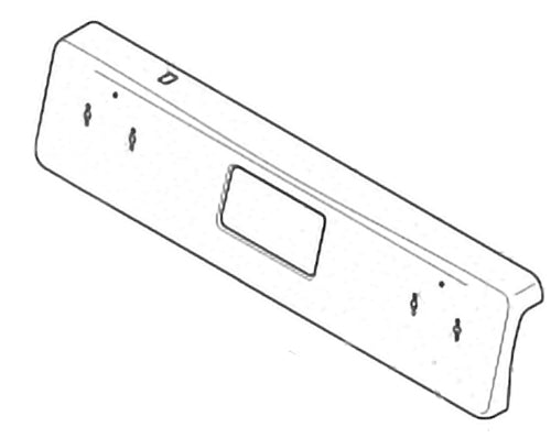 Electrolux Panel,Backguard,Black - 5304519437