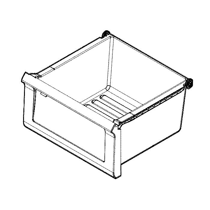 Electrolux Pan,Crisper,W/Rear Rollers - 5304519460