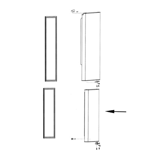 Electrolux Door Assembly,Freezer,Stainles - 5304519524