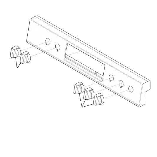 Electrolux Knob,Top Valve,Stainless - 5304521002