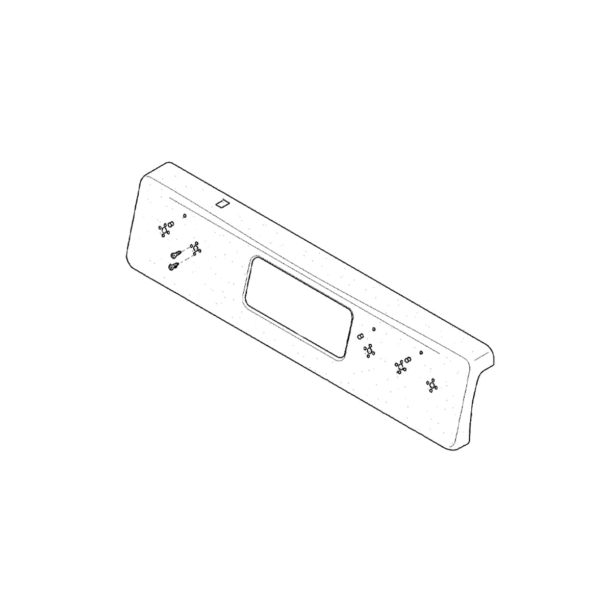 Electrolux Panel,Backguard,Black - 5304522351