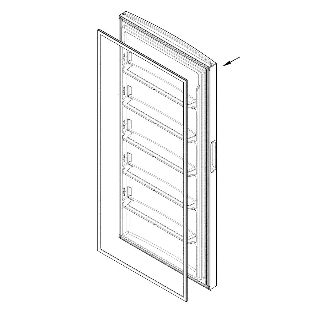 Electrolux Door,U20 White W/ Gasket - 5304525765