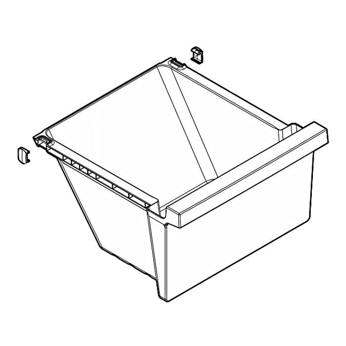 Electrolux Crisper Pan,Lower,W/Slide Clip - 5304527212