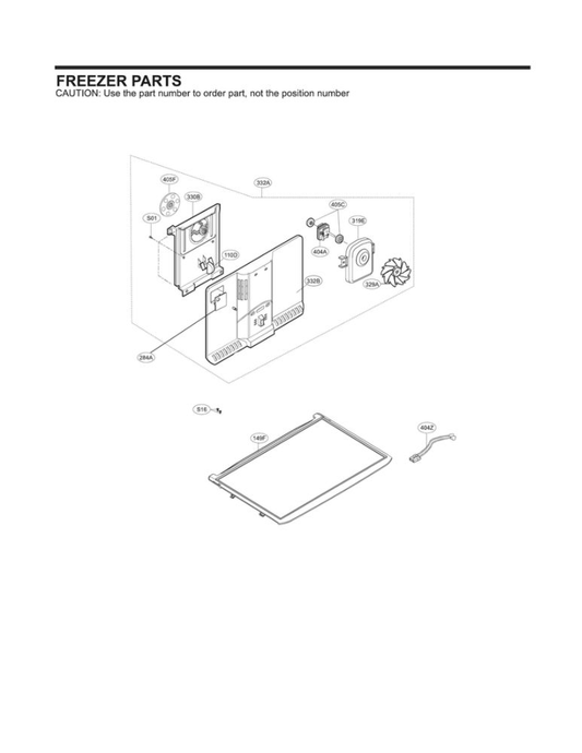 LG Part# ADD73896113 Door Foam Assembly - Genuine OEM