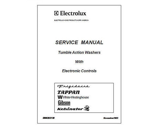 Electrolux Service Manual F/Load Washer - 5995393138
