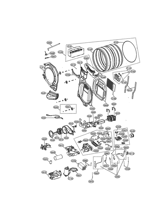 LG Part# MEA62791001 Cover Guide - Genuine OEM