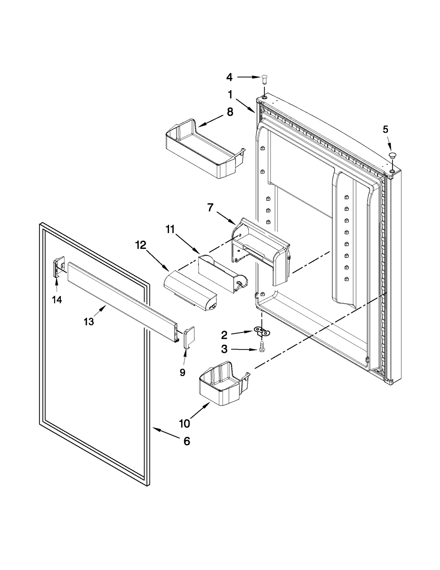 Whirlpool Door Shelf Bin WPW10308868