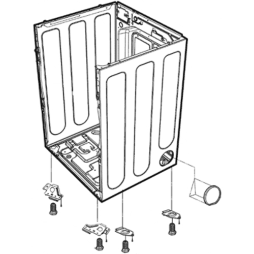 LG Part# ABJ34559251 Cabinet Assembly (OEM)