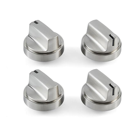 GE Range Burner Control Knob (Stainless Finish) – WB03X29300
