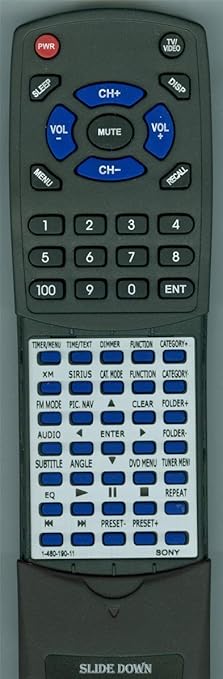 Sony Control Standard (Rm-Scd. - 1-480-190-11