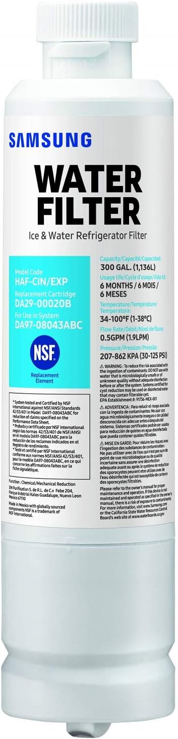 Samsung Refrigerator Water Filter - HAF-CIN/EXP