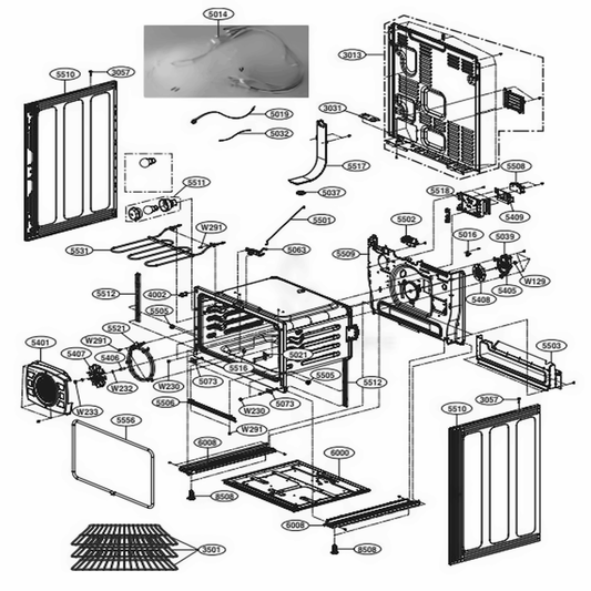 LG Part# MHL63411410 Wire Shelf - Genuine OEM