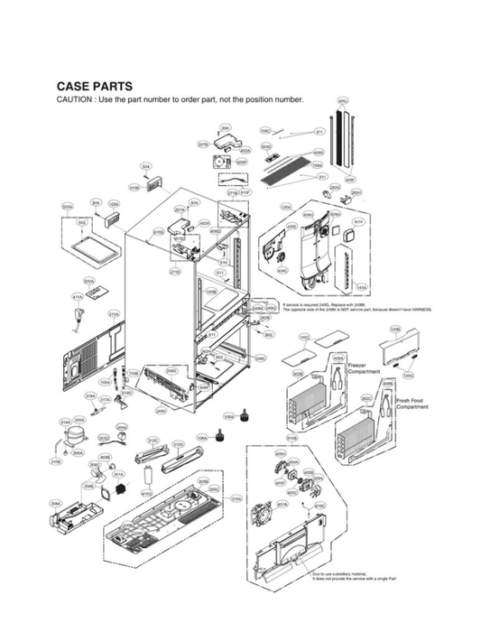 LG Part# MCD62328908 Rail Connector - Genuine OEM