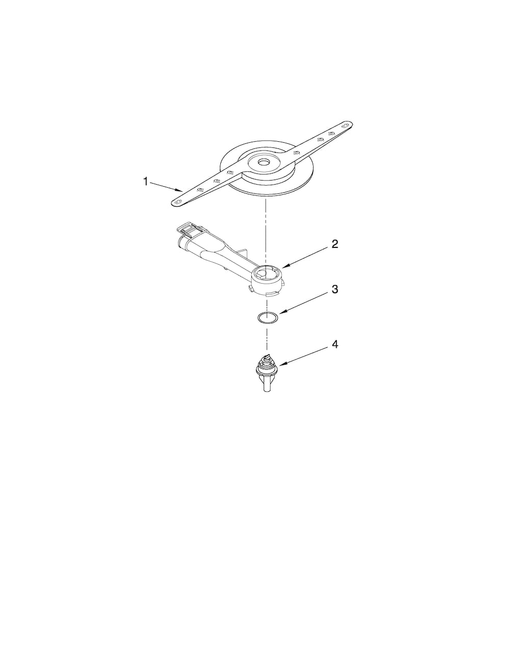 Whirlpool Lower Spray Arm Hub-Support WPW10077898