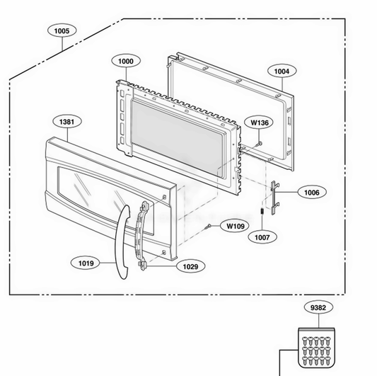 LG Door Handle - 3650W1A114B