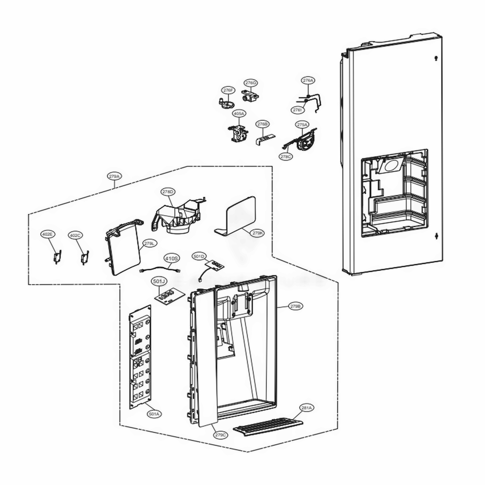 LG Part# MCK66585146 Display Cover - Genuine OEM