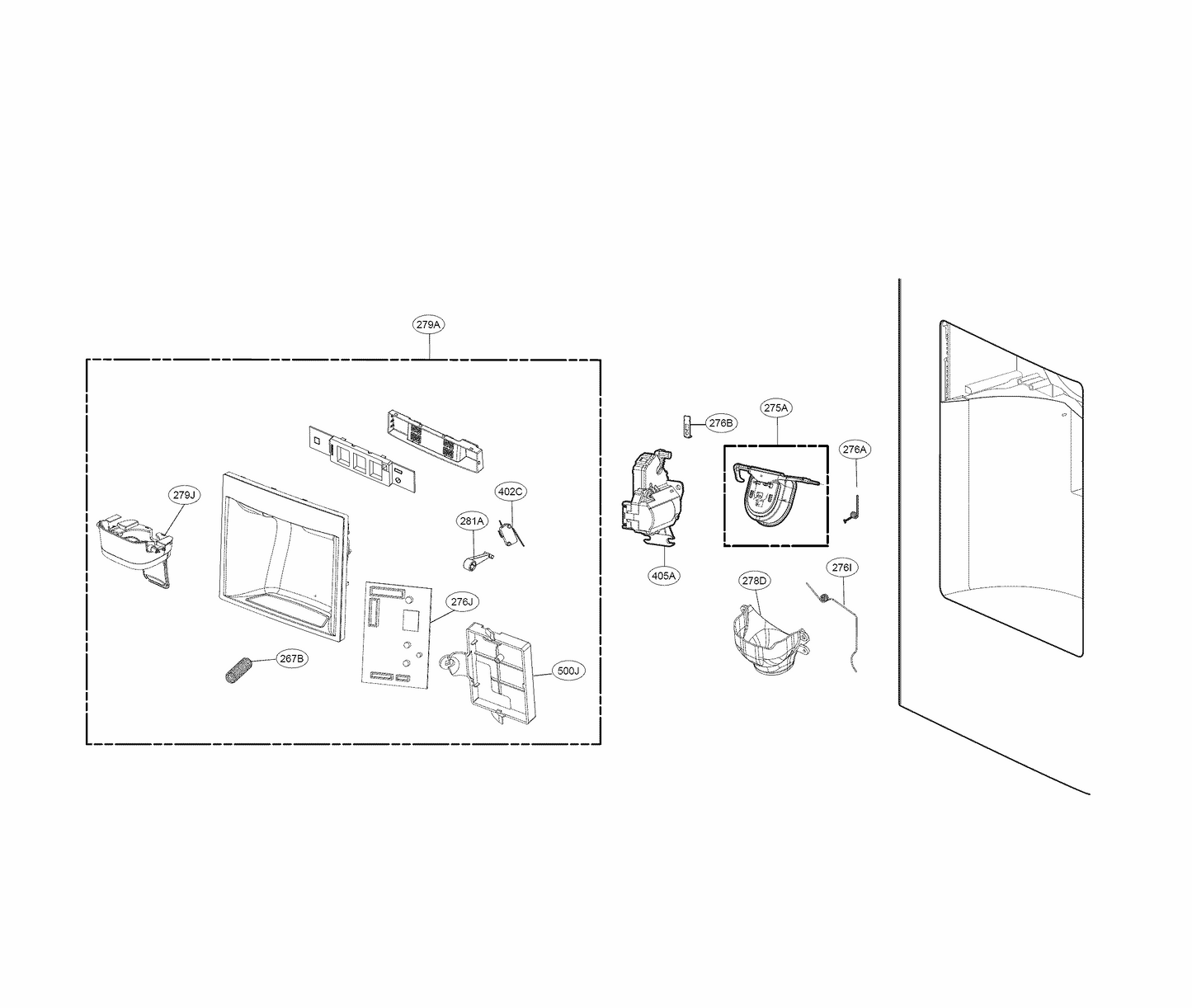 LG Part# ACQ87466909 Display Cover Assembly - Genuine OEM