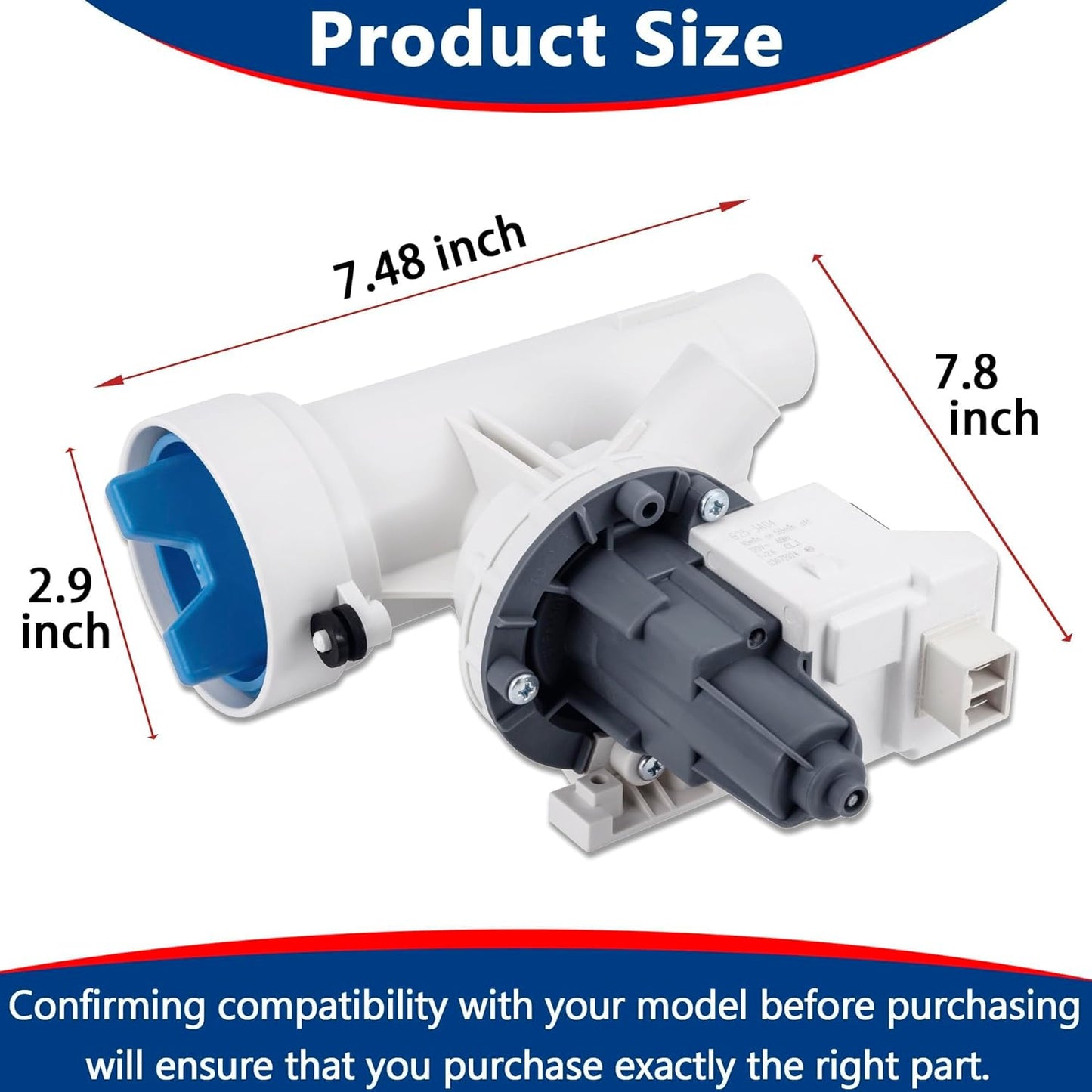 GE Washing Machine Drain Pump and Filter GFW550SSN0WW