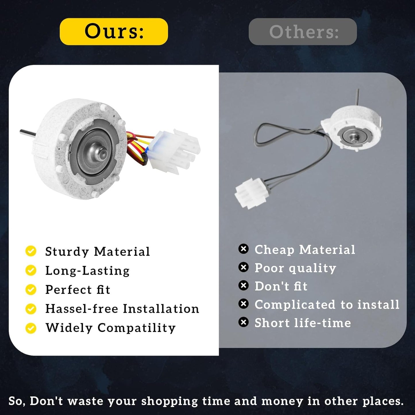 Frigidaire Refrigerator Evaporator Fan Motor - 809069206