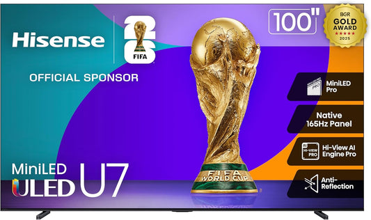 Hisense 100U75QG 100-Inch U7 Series Mini-LED ULED 4K UHD Smart Google TV